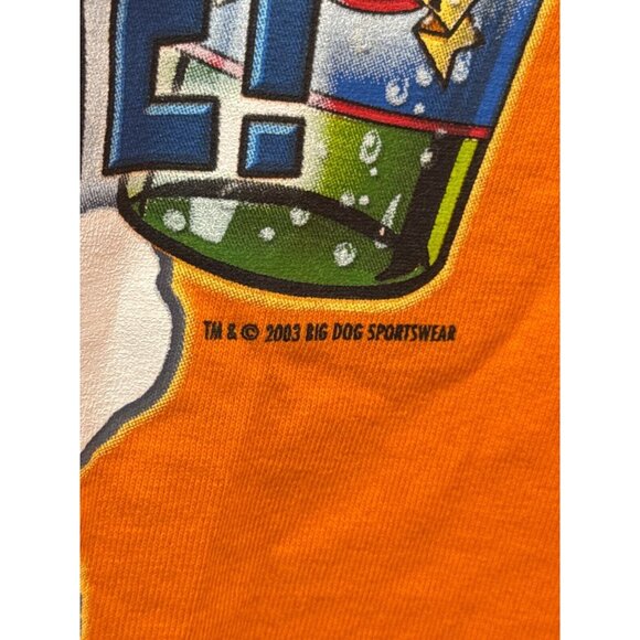 Hanes Big Dogs Mens Orange Graphic T-Shirt Size 3XL It's Five O'Clock Somewhere - Picture 4 of 10